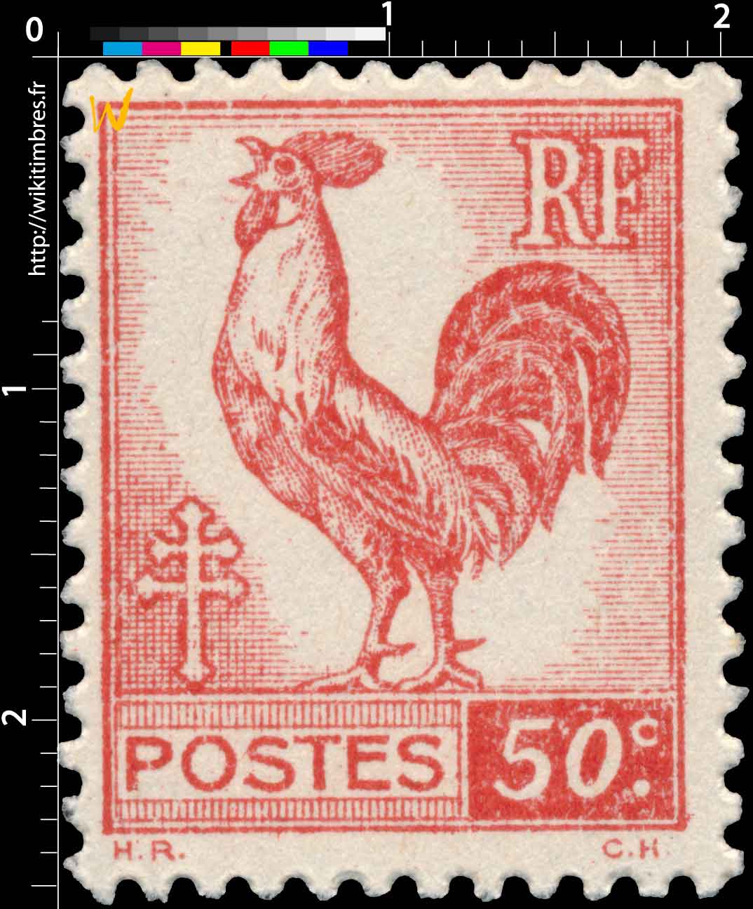 1944 Sans légende particulière - Type Coq d'Alger
