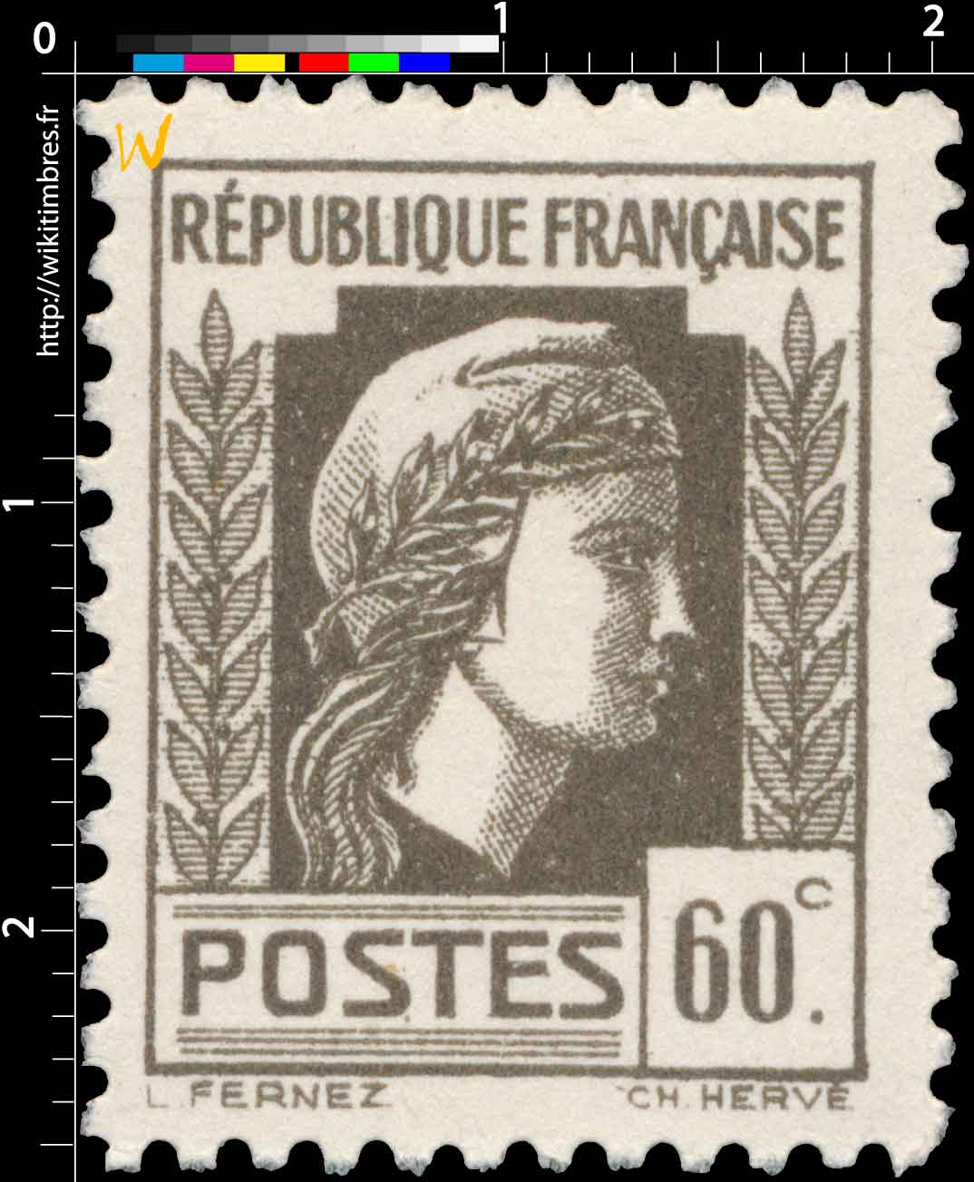 1944 Sans légende particulière - Marianne d'Alger