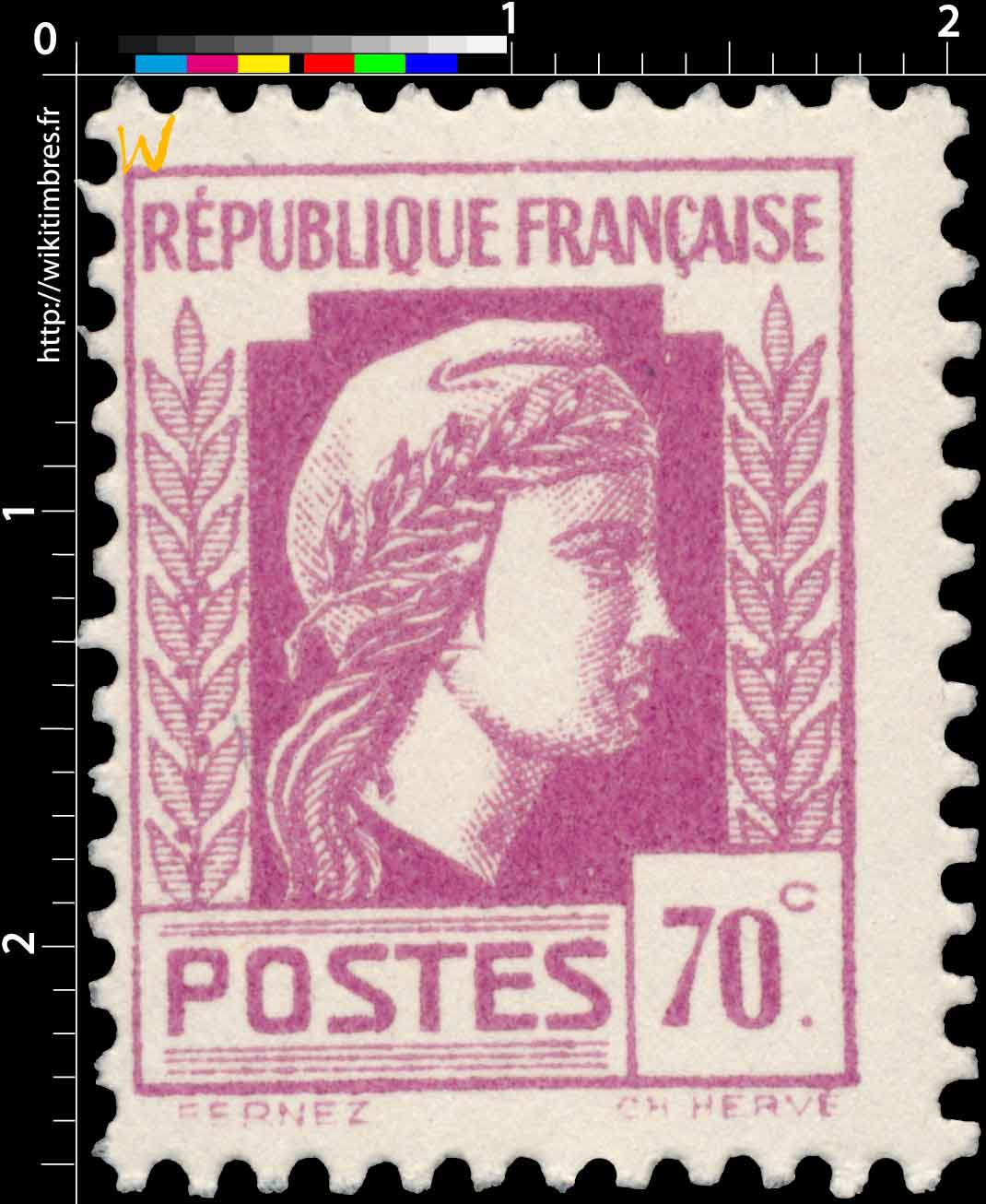 1944 Sans légende particulière - Marianne d'Alger