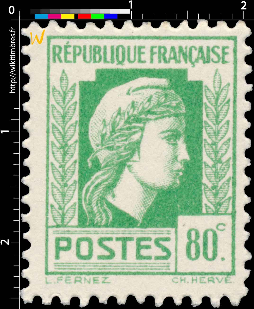 1944 Sans légende particulière - Marianne d'Alger