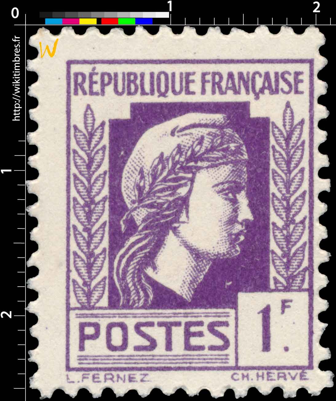 1944 Sans légende particulière - Marianne d'Alger