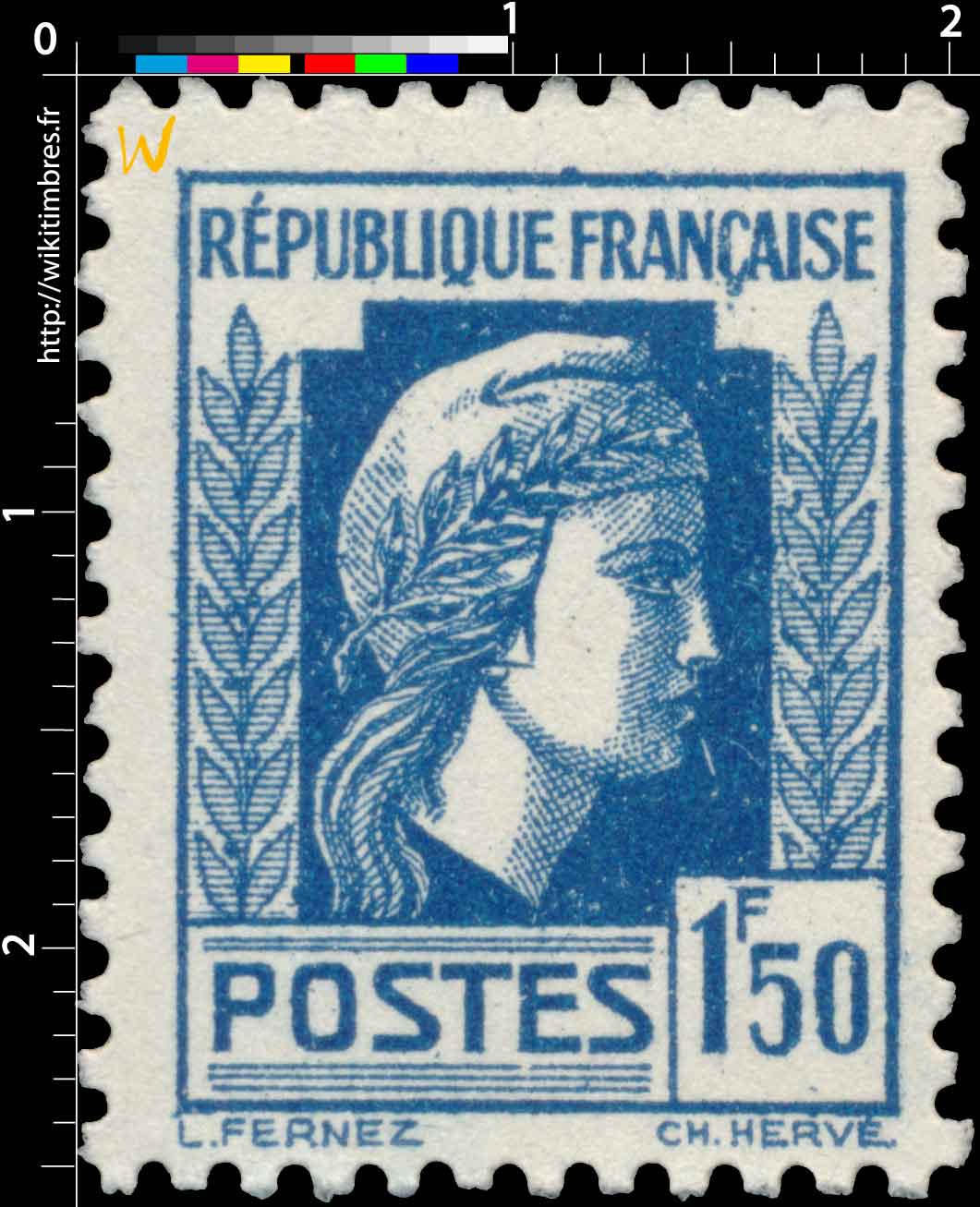 1944 Sans légende particulière - Marianne d'Alger