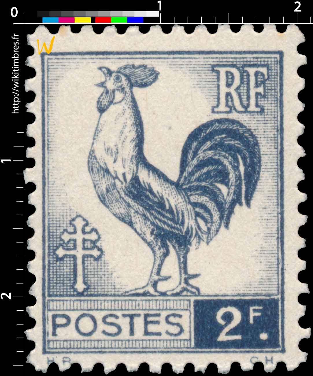 1944 Sans légende particulière - Type Coq d'Alger
