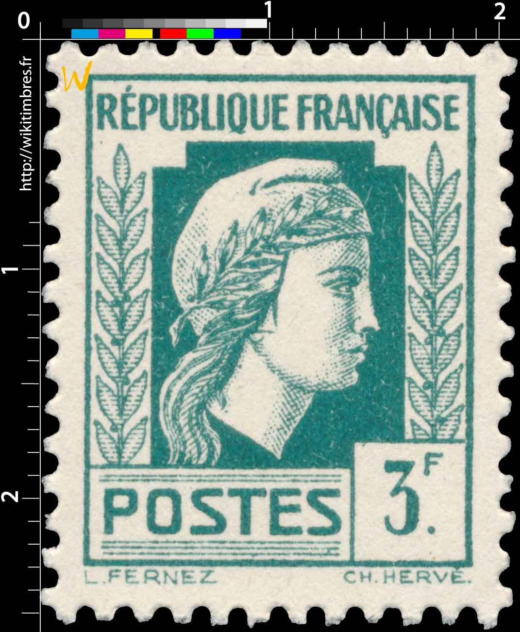 1944 Sans légende particulière - Marianne d'Alger