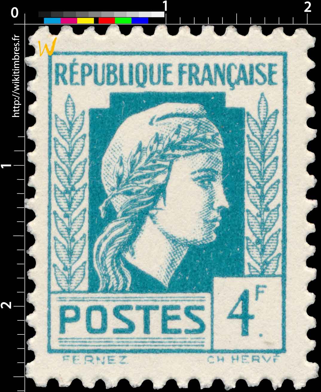 1944 Sans légende particulière - Marianne d'Alger