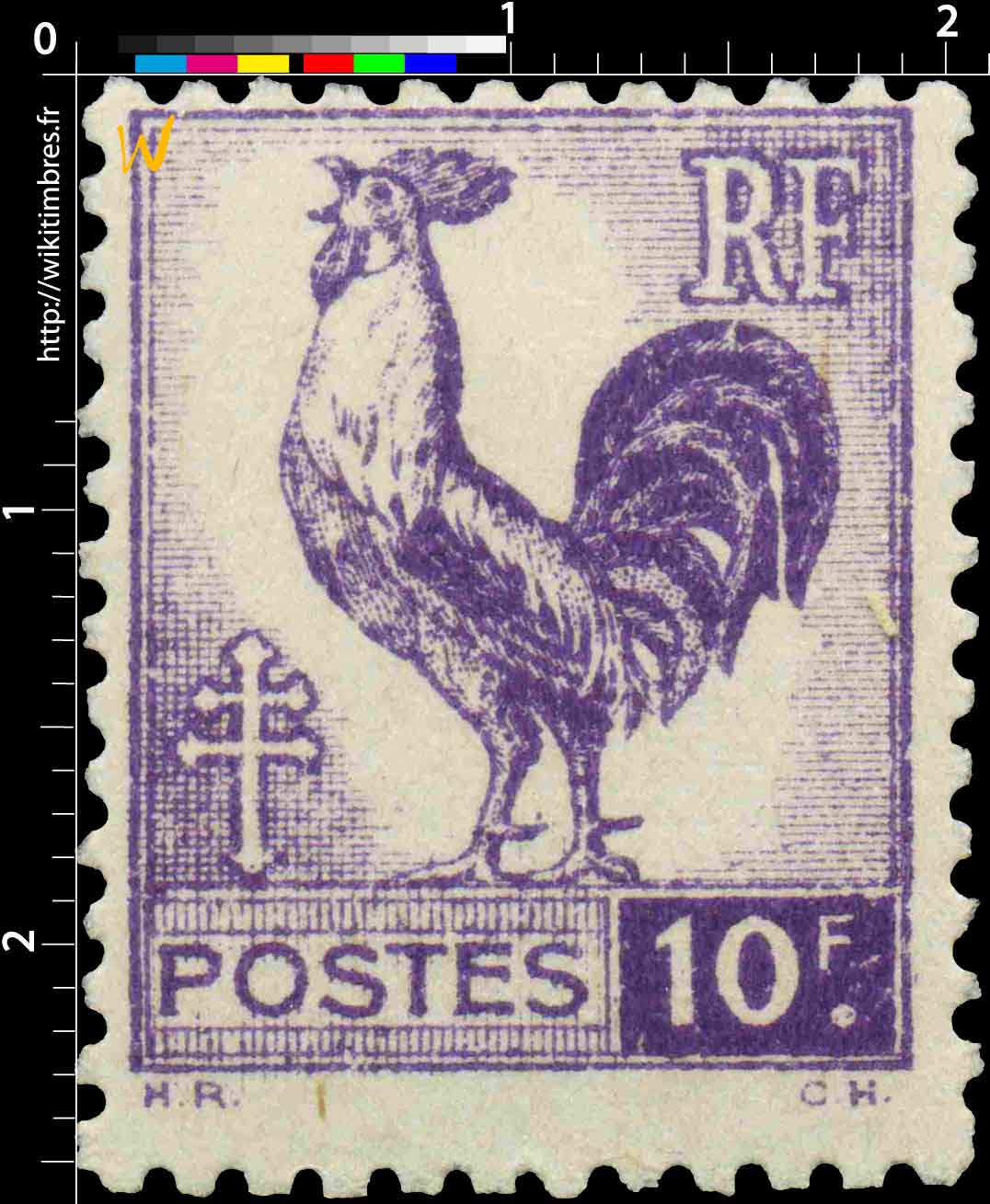 1944 Sans légende particulière - Type Coq d'Alger