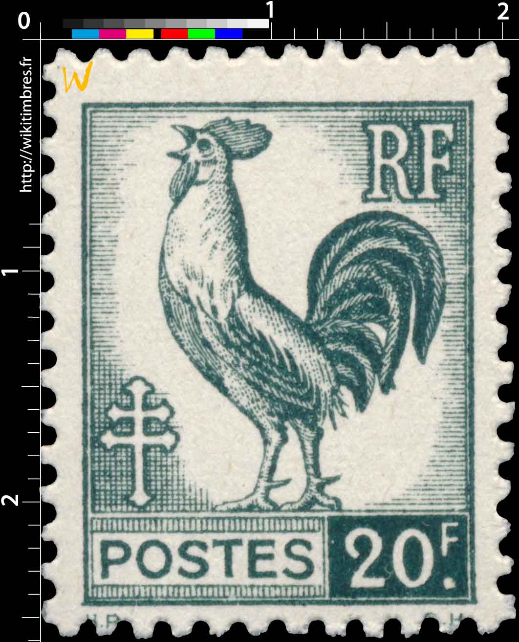 1944 Sans légende particulière - Type Coq d'Alger