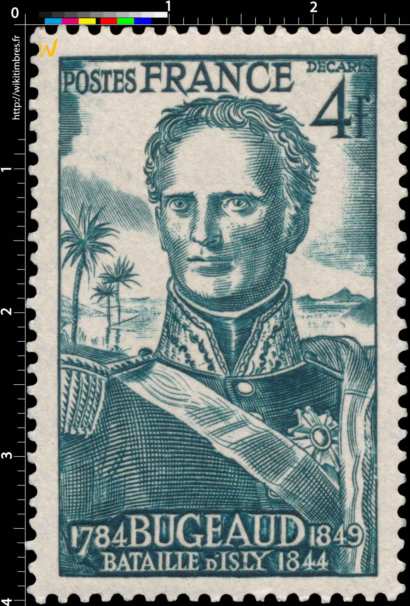 1944 BUGEAUD 1784-1849 BATAILLE D'ISLY 1844