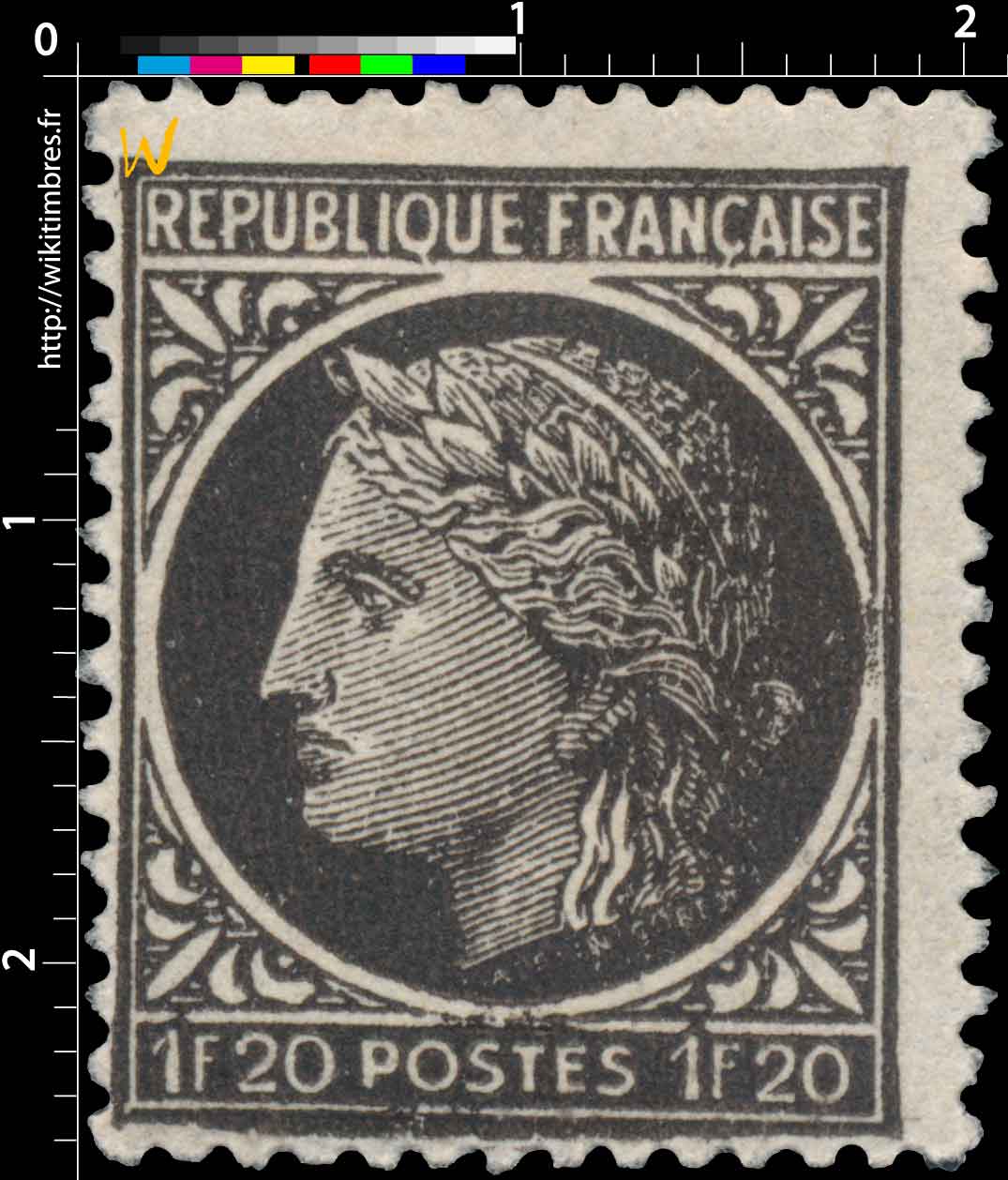 1945 Sans légende particulière- type Cérès de Mazelin