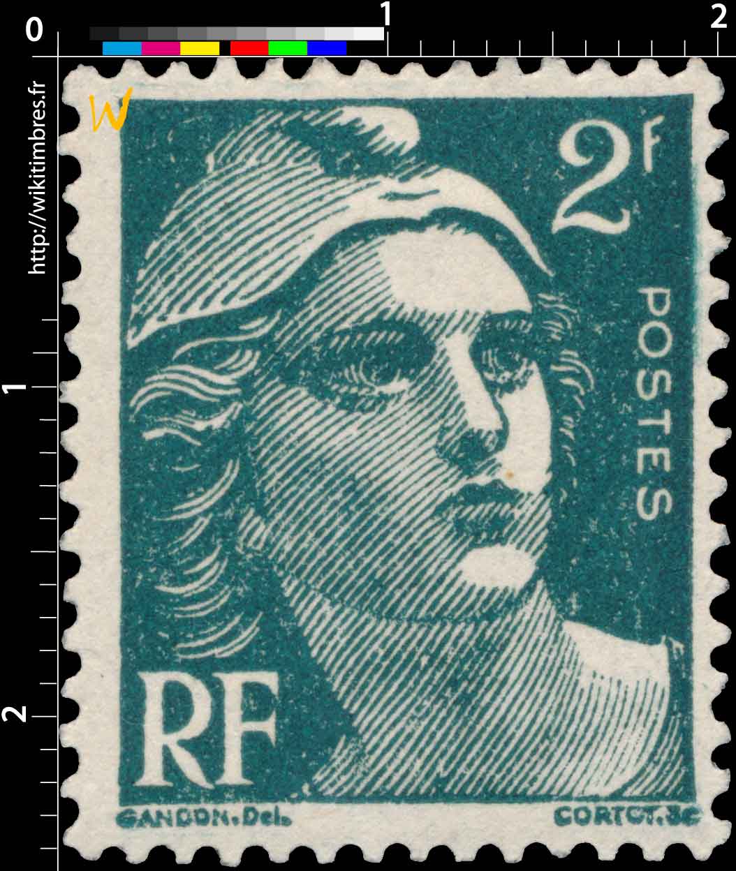 1945 Sans légende particulière - type Gandon