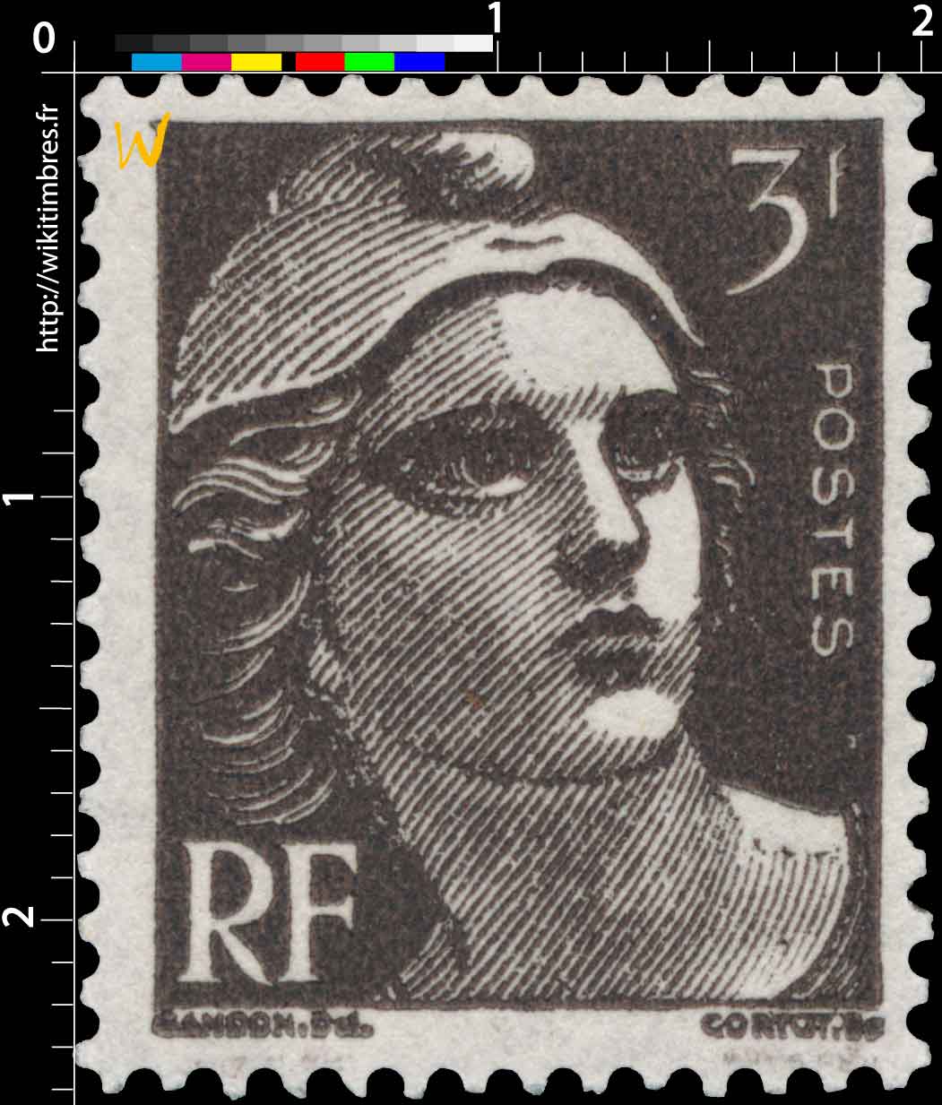 1945 Sans légende particulière - type Gandon