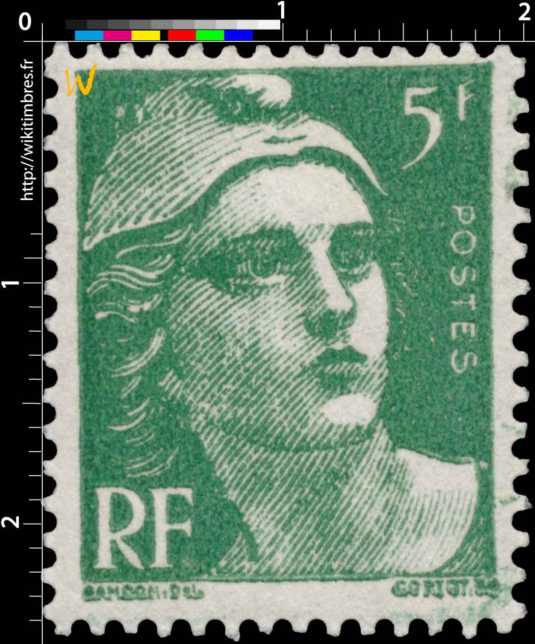 1945 Sans légende particulière - type Gandon