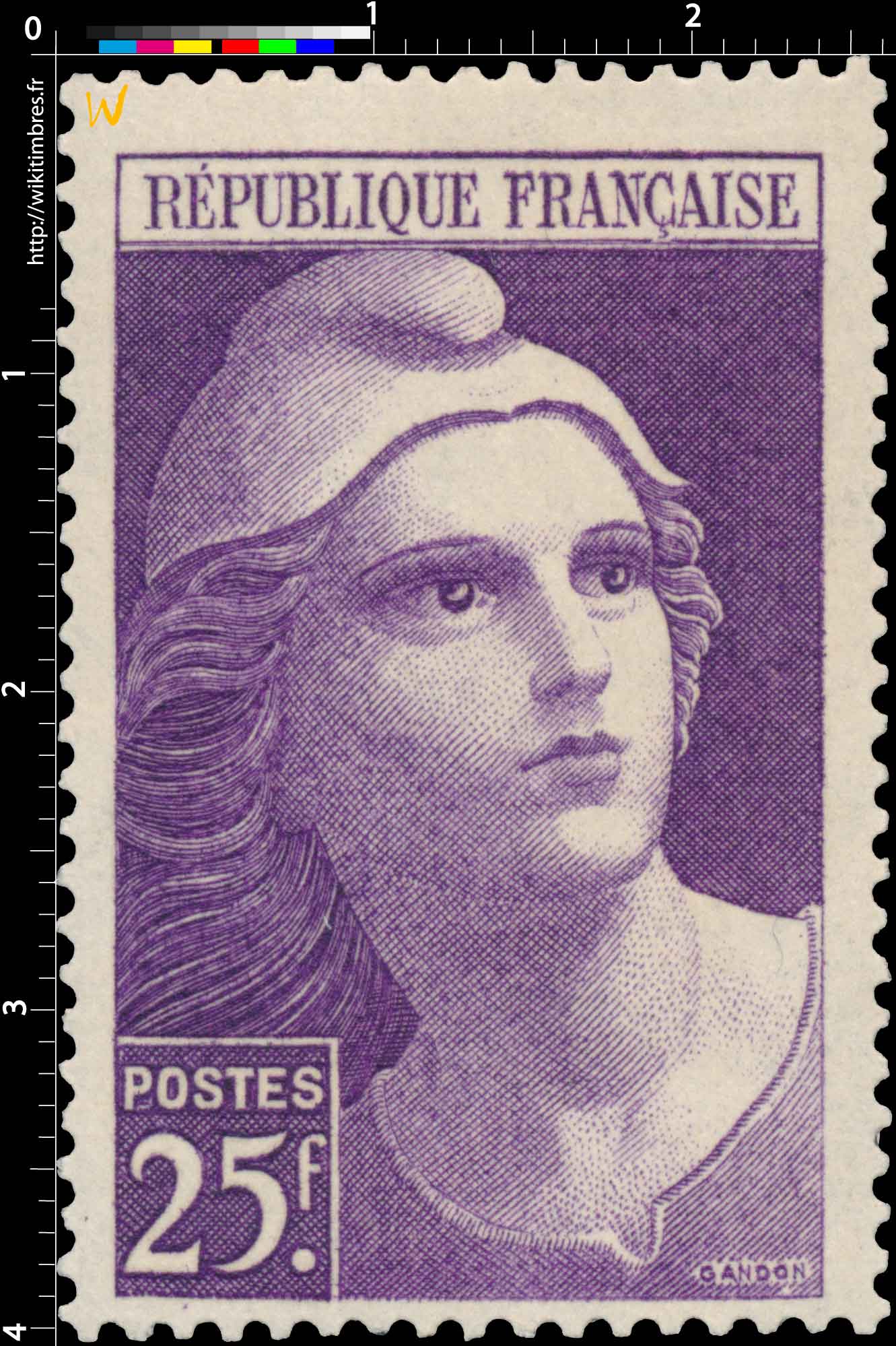 1945 Sans légende particulière - type Gandon