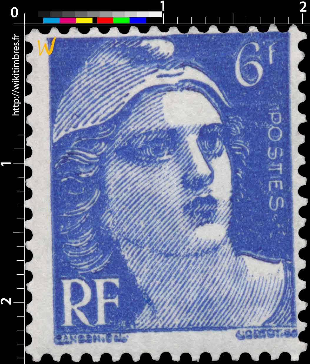 1945 Sans légende particulière - type Gandon