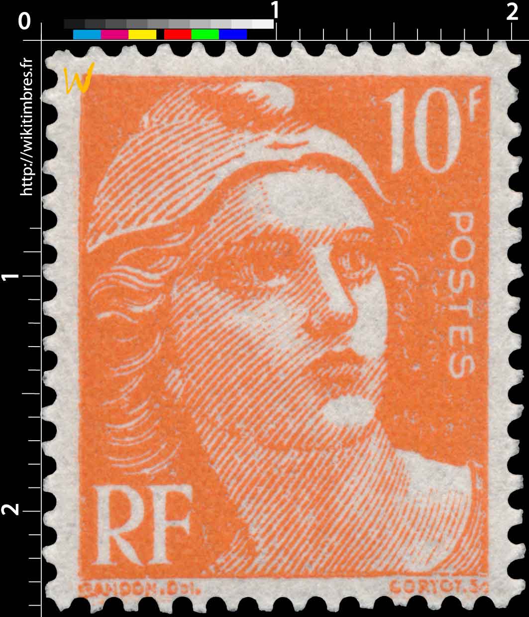 1945 Sans légende particulière - type Gandon