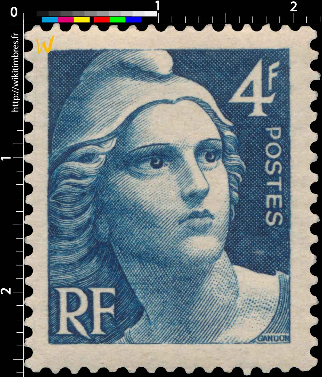 1945 Sans légende particulière - type Gandon