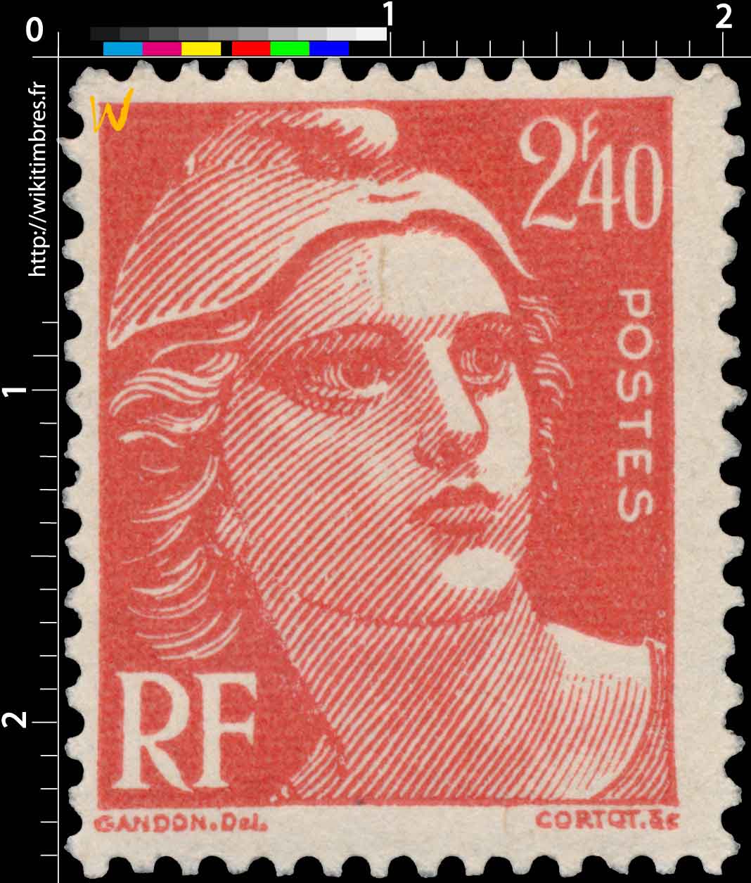 1945 Sans légende particulière - type Gandon