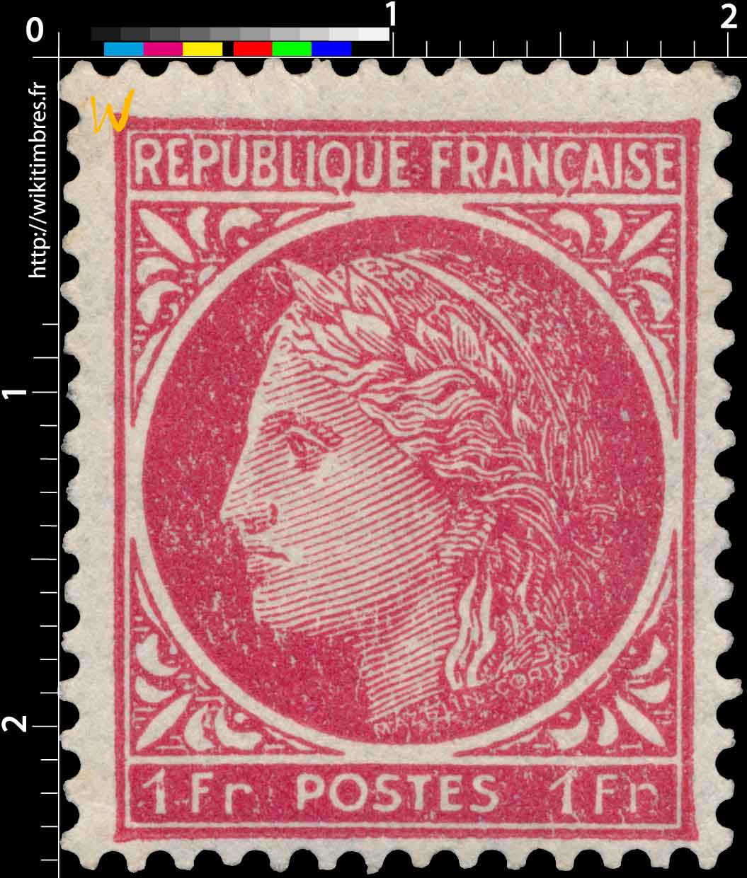 1945 Sans légende particulière- type Cérès de Mazelin