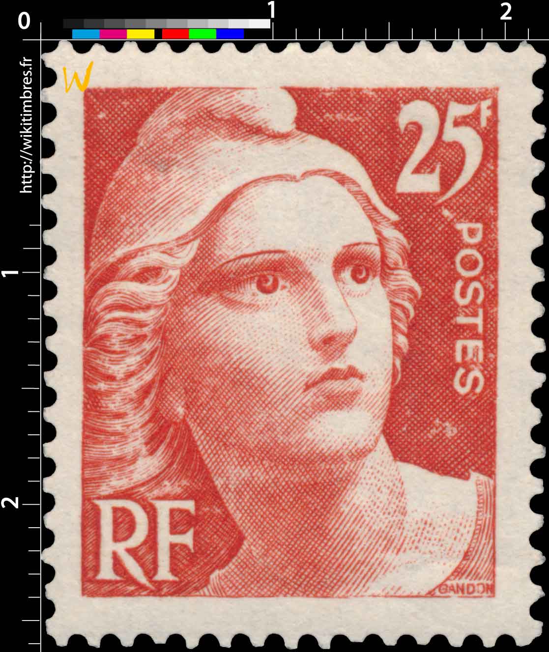 Sans légende particulière - type Gandon