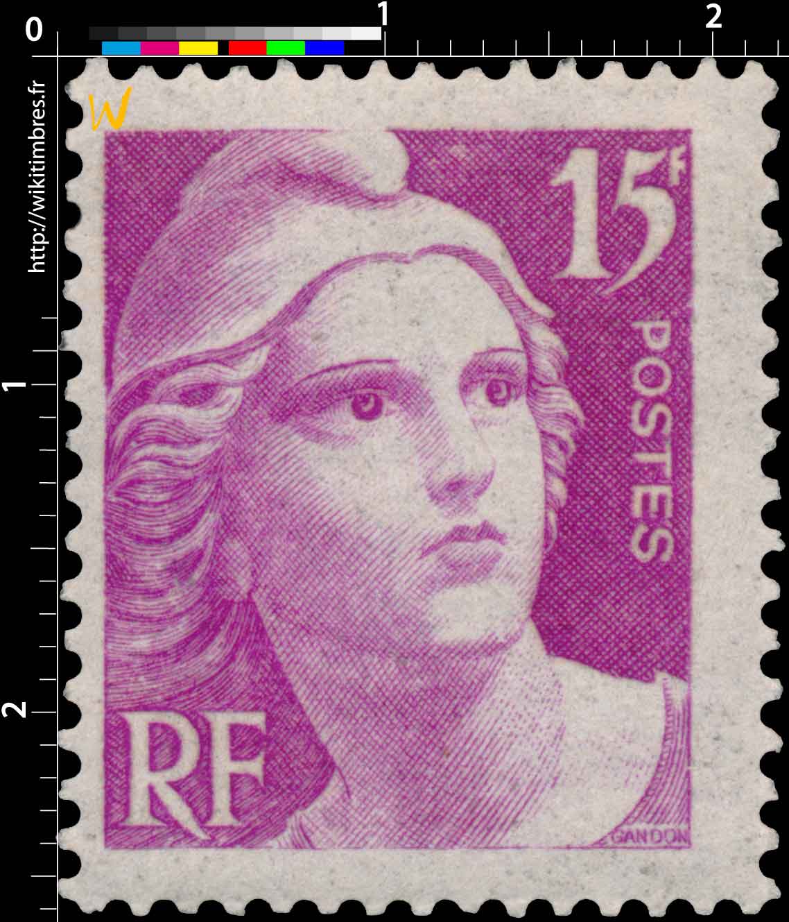 Sans légende particulière - type Gandon