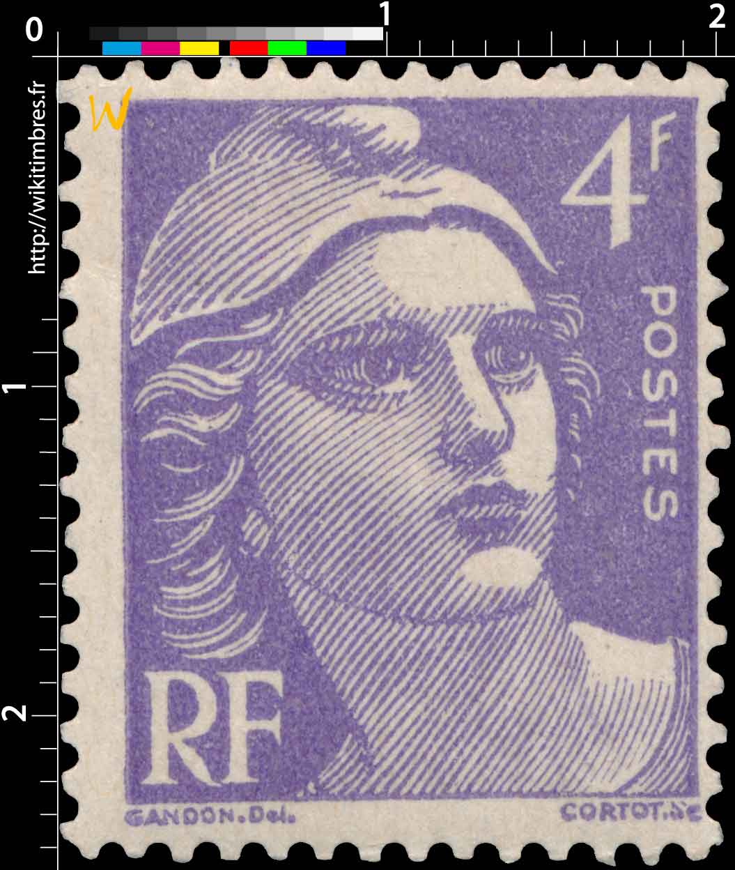 Sans légende particulière - type Gandon