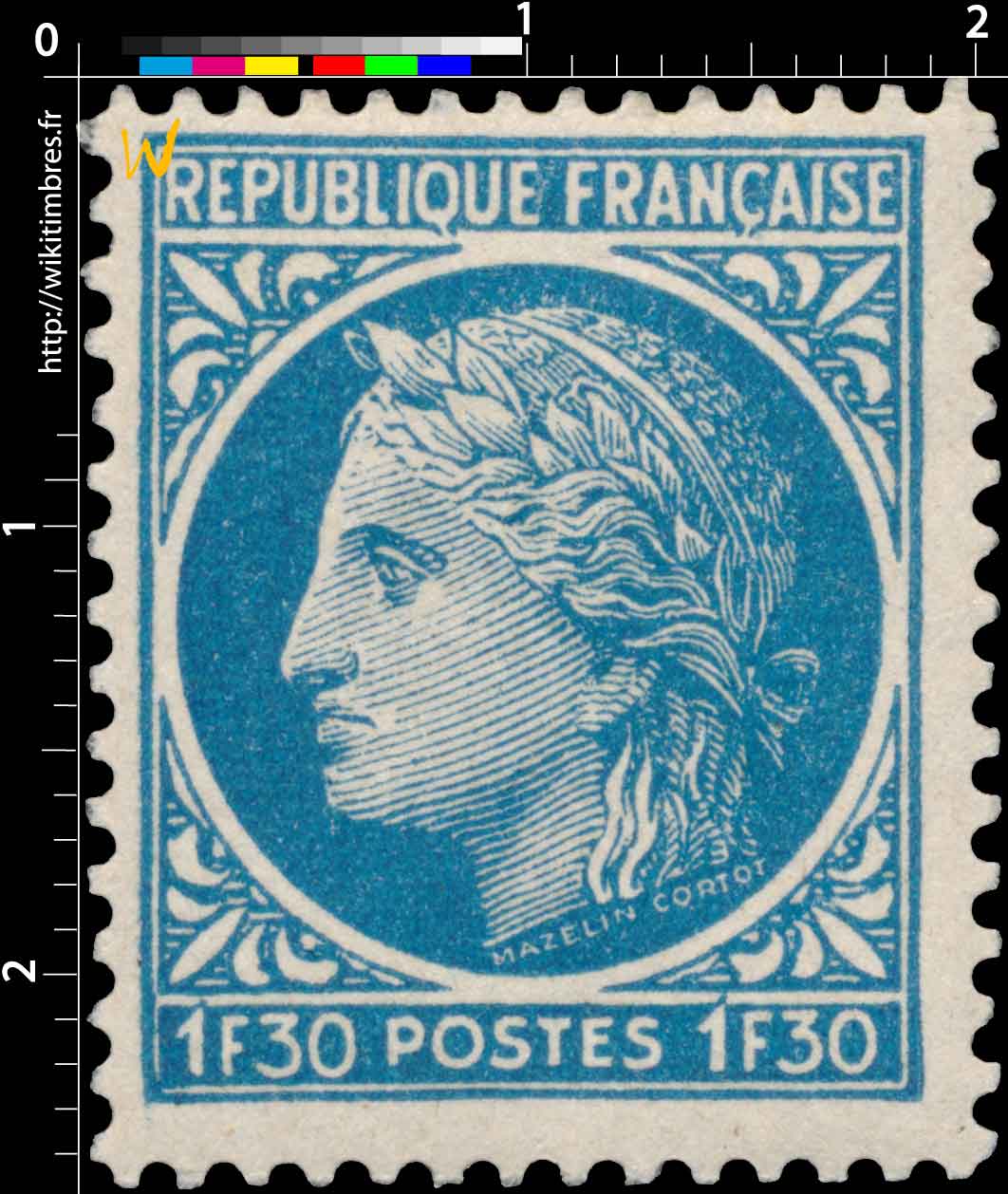 Sans légende particulière- type Cérès de Mazelin