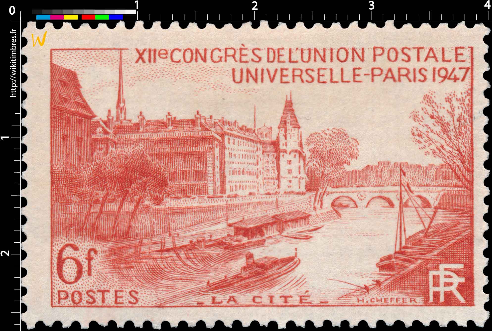 XIIe CONGRÈS DE L'UNION POSTALE UNIVERSELLE - PARIS 1947 - LA CITÉ -