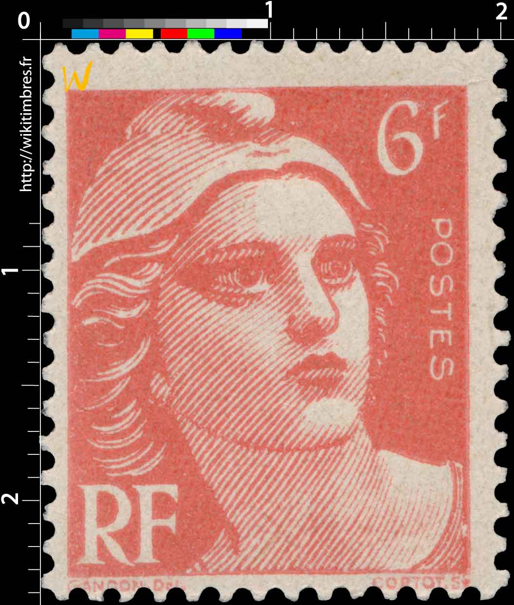 Sans légende particulière - type Gandon