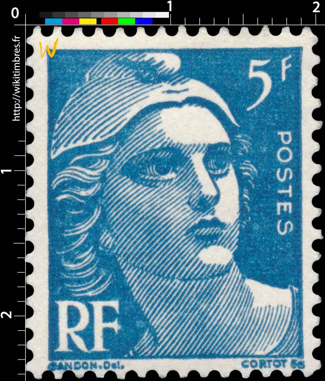 Sans légende particulière - type Gandon