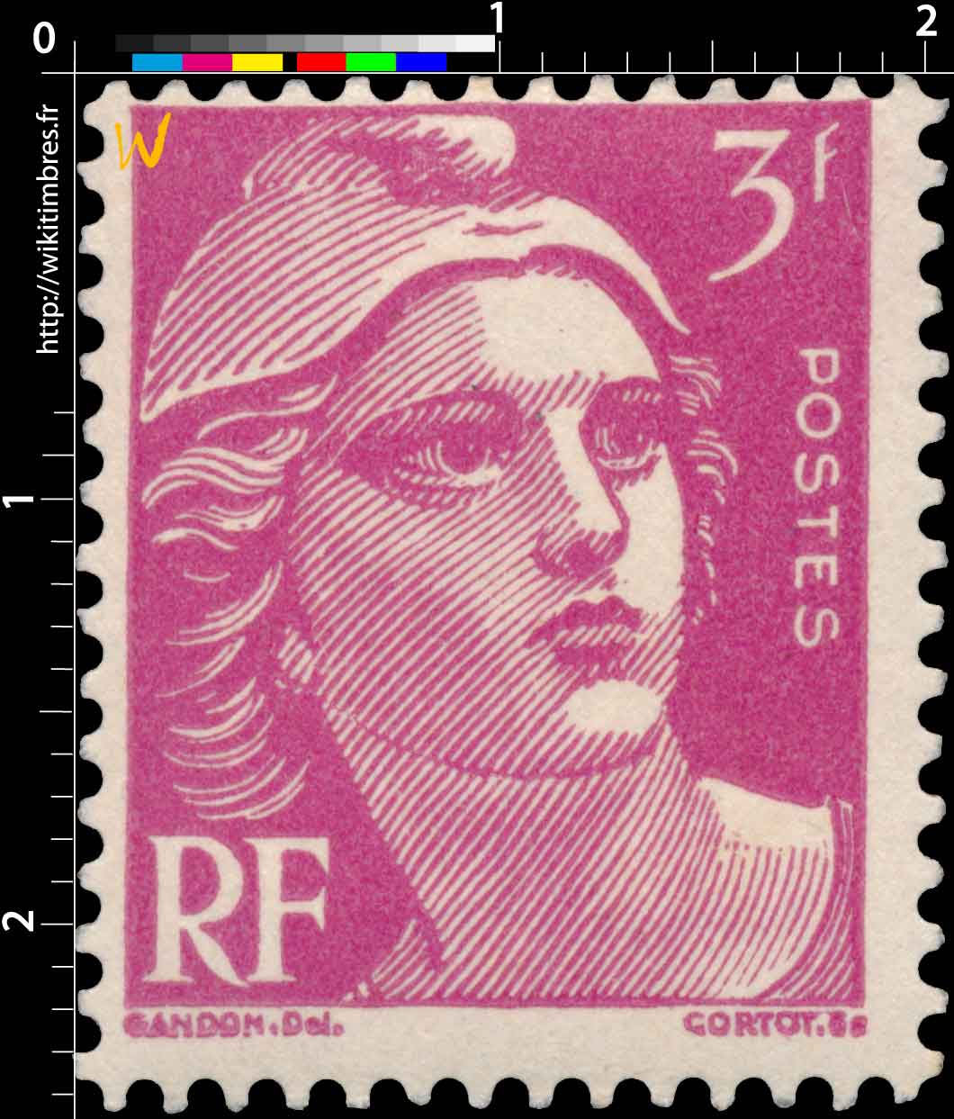 Sans légende particulière - type Gandon