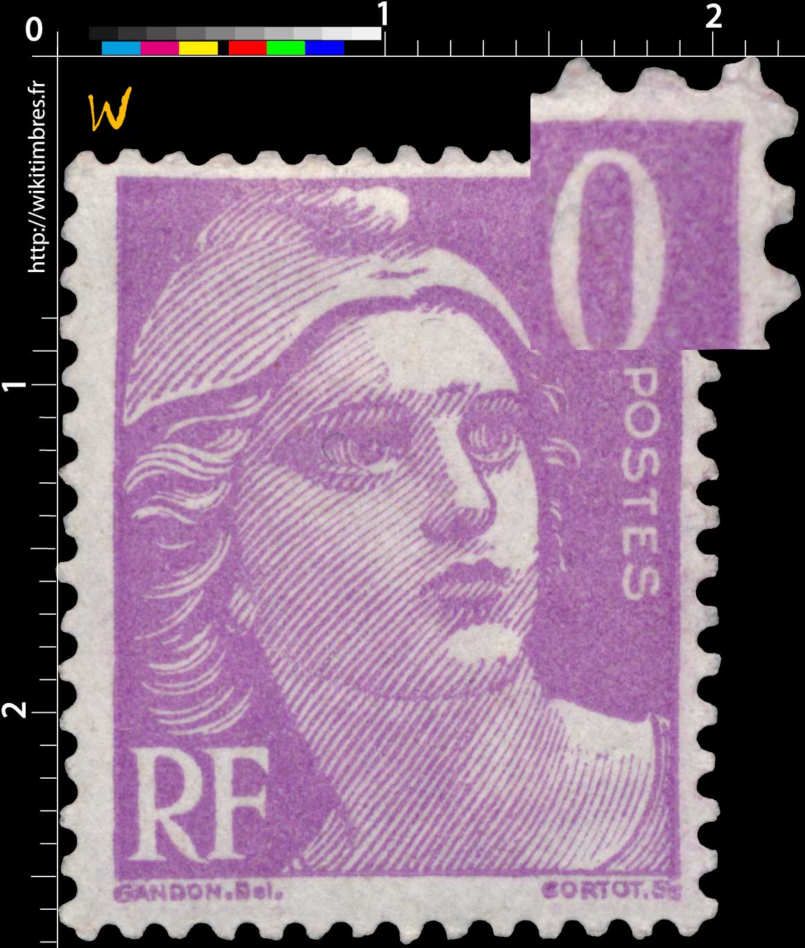 Sans légende particulière - type Gandon