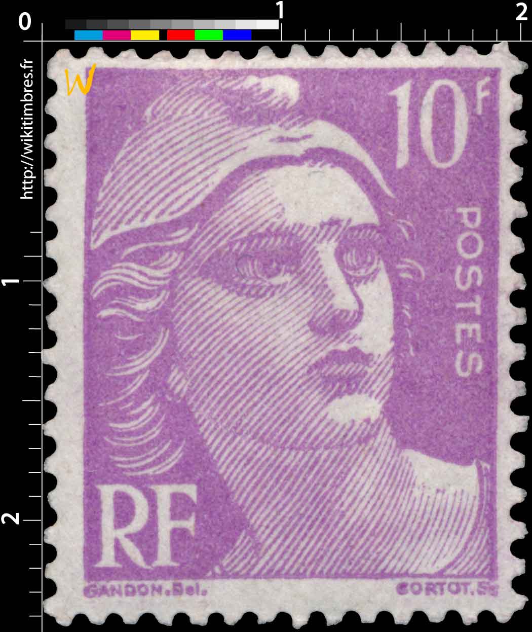 Sans légende particulière - type Gandon