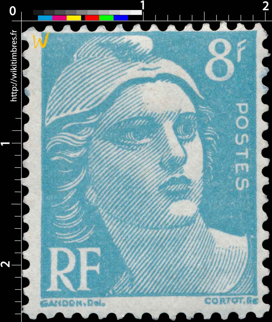 Sans légende particulière - type Gandon