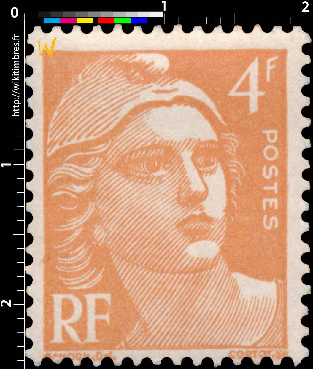 Sans légende particulière - type Gandon