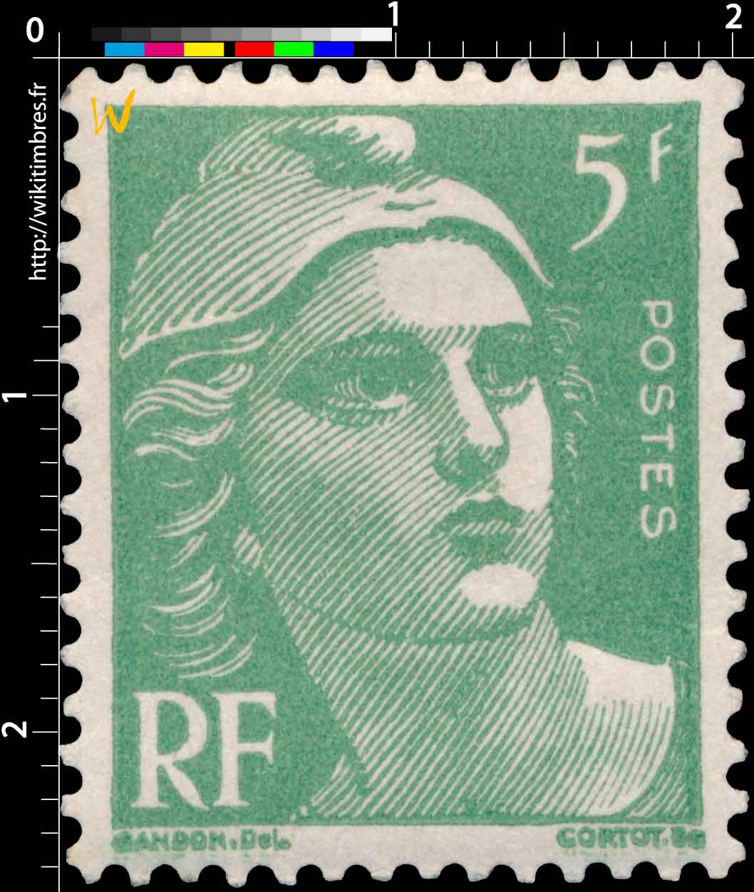 Sans légende particulière - type Gandon