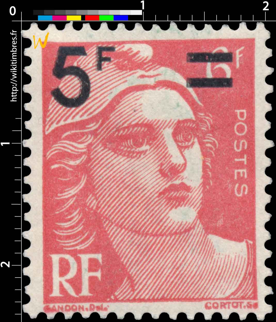 Sans légende particulière - type Gandon