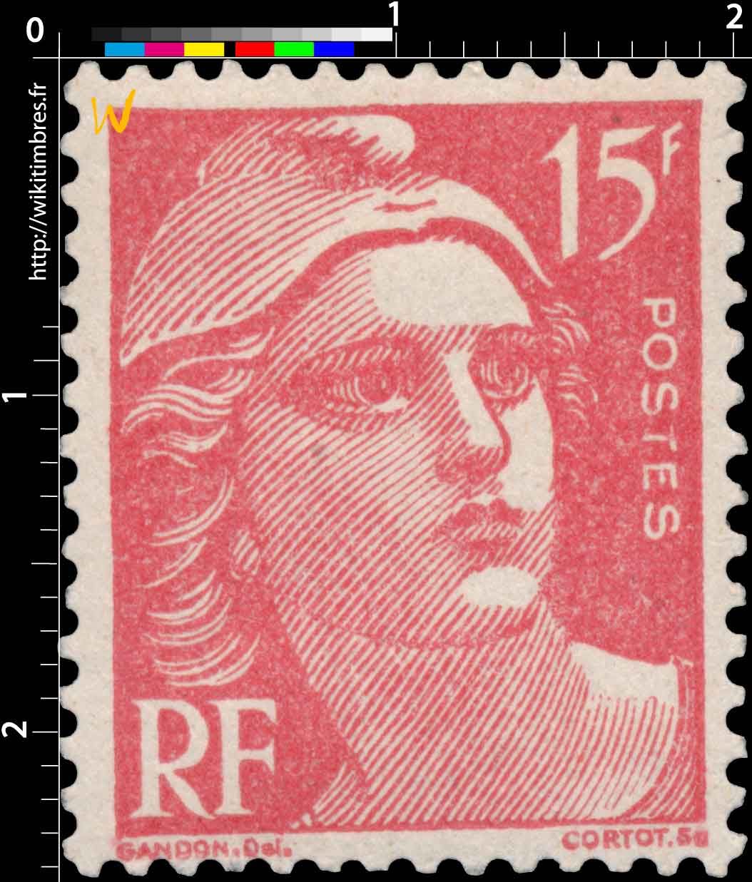 Sans légende particulière - type Gandon