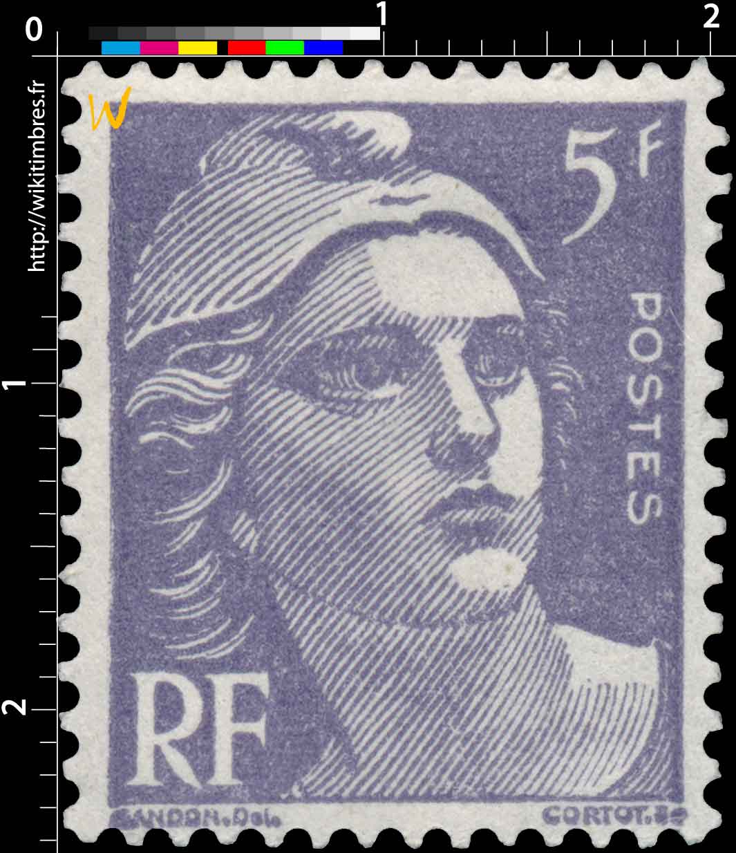 Sans légende particulière - type Gandon