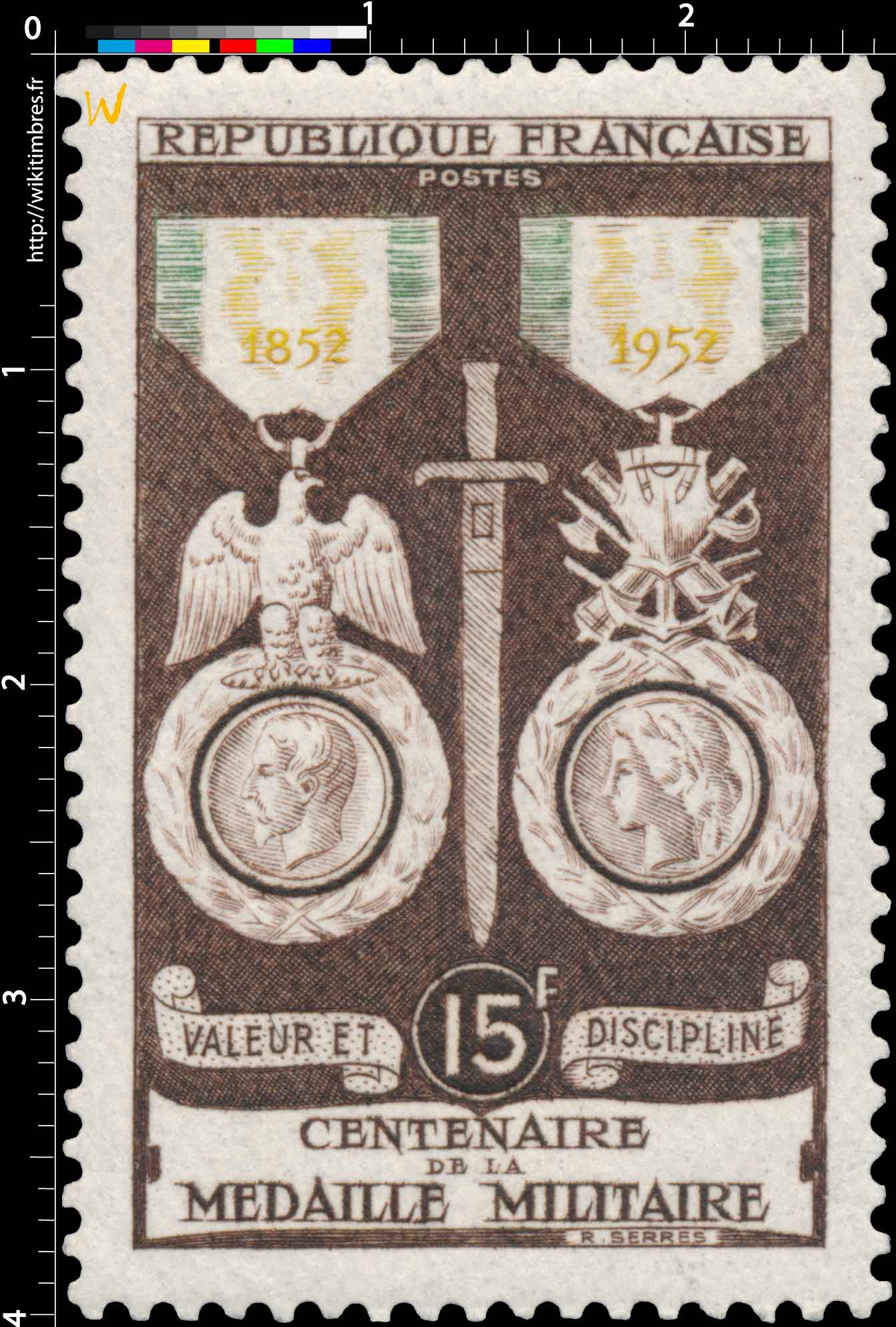 VALEUR ET DISCIPLINE CENTENAIRE DE LA MÉDAILLE MILITAIRE 1852-1952