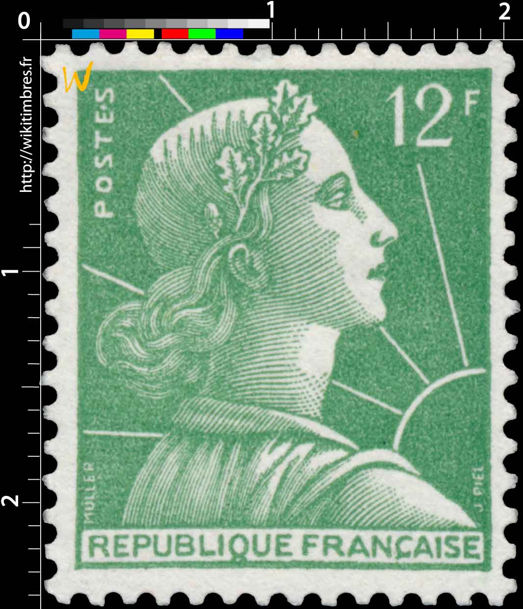 1955 Sans légende particulière - Marianne de Muller