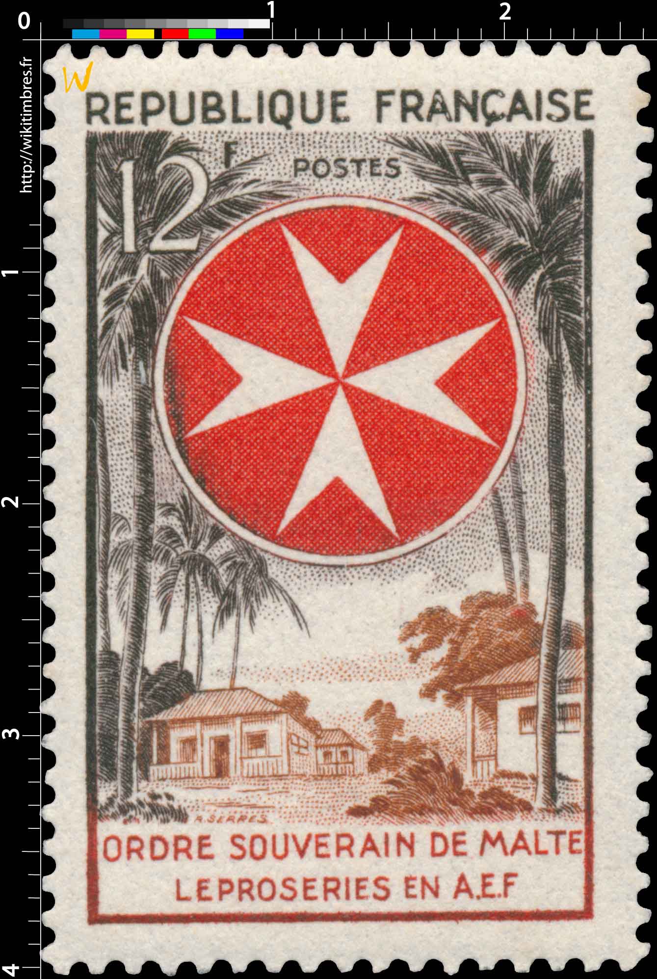 ORDRE SOUVERAIN DE MALTE LÉPROSERIES EN A.E.F