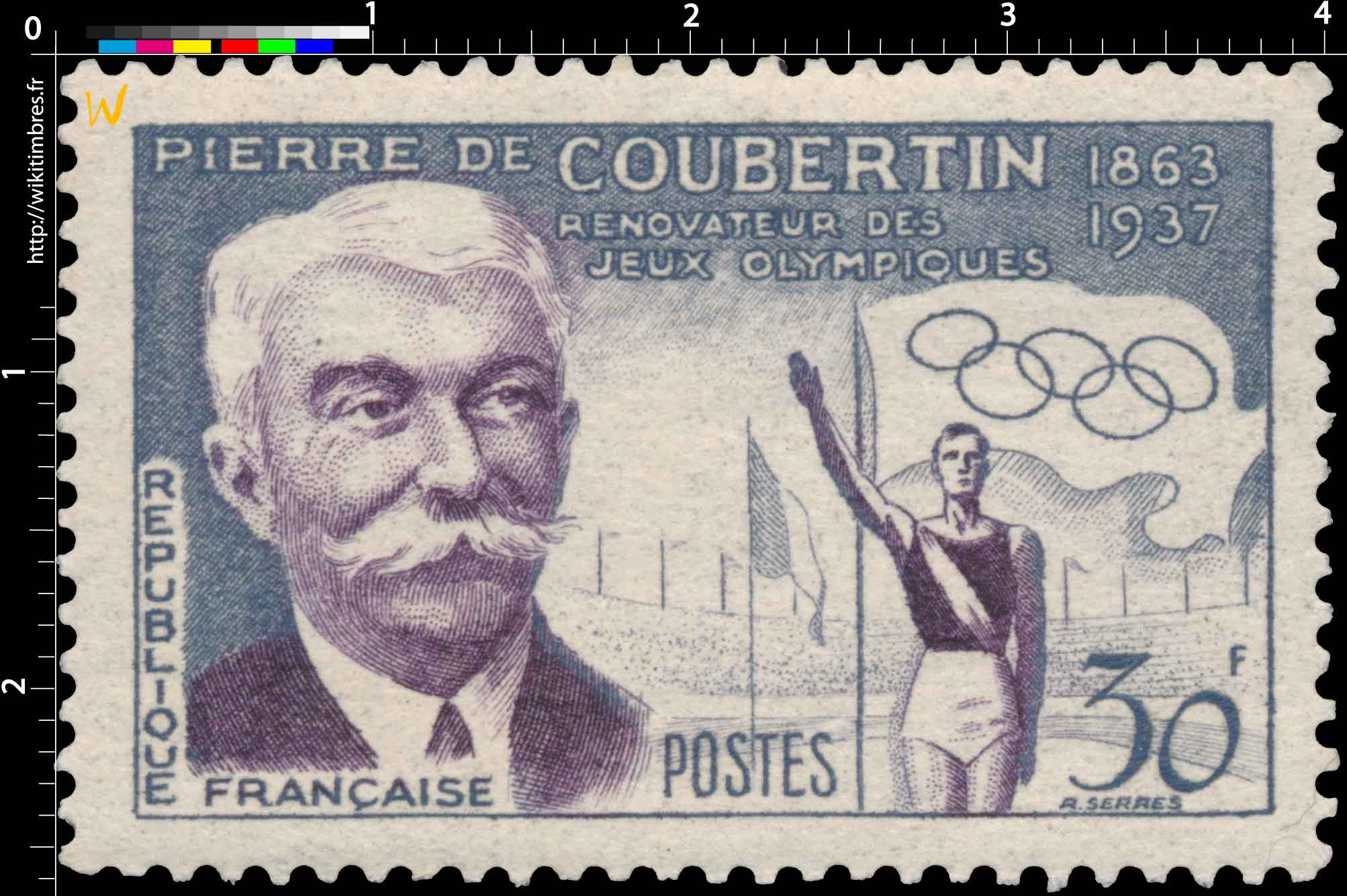 PIERRE DE COUBERTIN 1683-1937 RÉNOVATEUR DES JEUX OLYMPIQUES