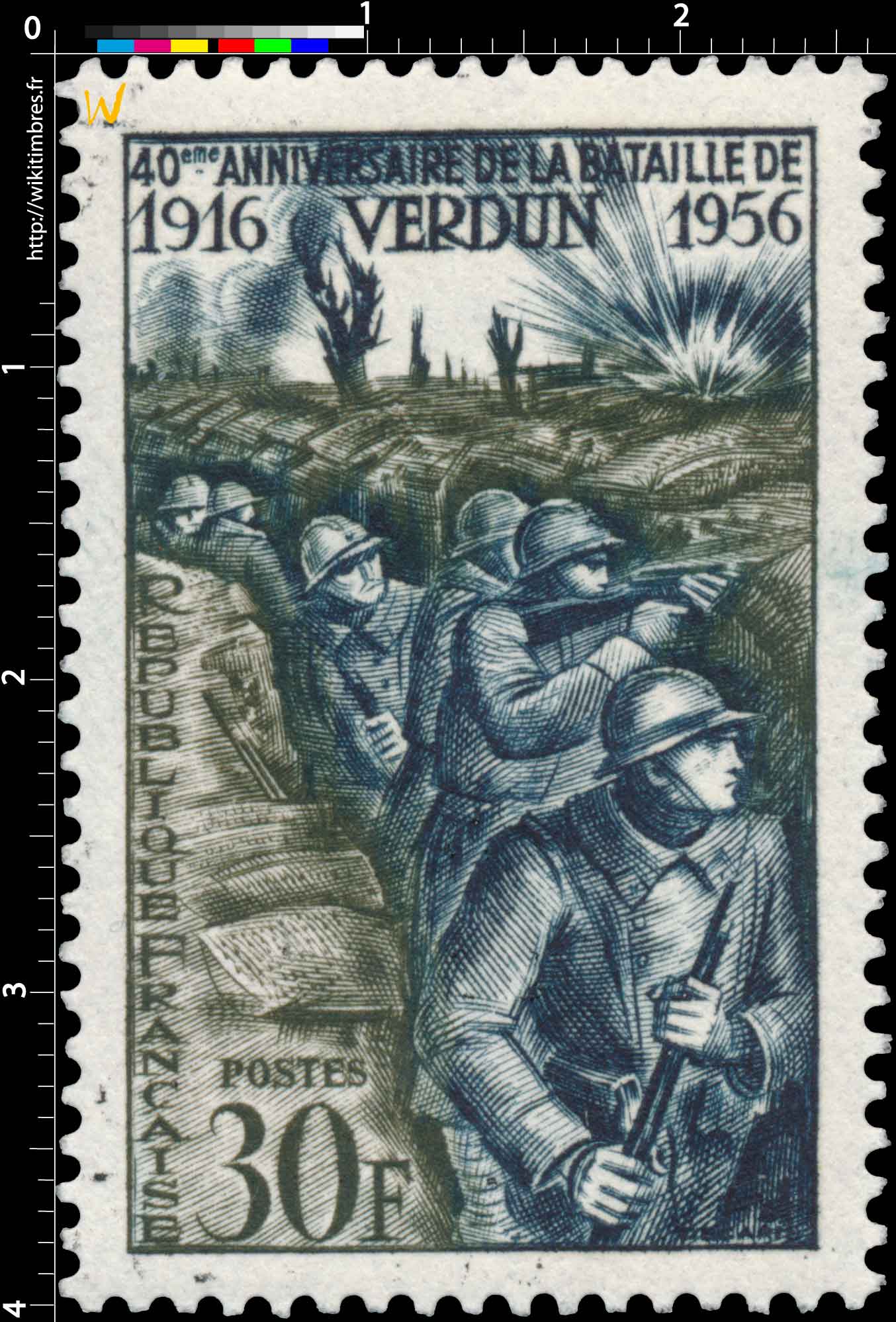 40e ANNIVERSAIRE DE LA BATAILLE DE VERDUN 1916-1956