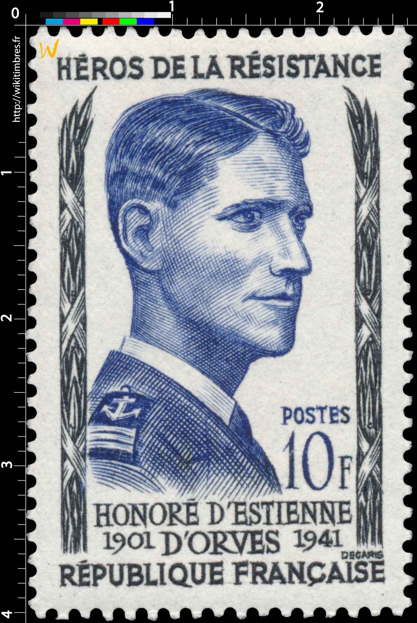 HÉROS DE LA RÉSISTANCE HONORÉ D’ESTIENNE D’ORVES 1901-1941
