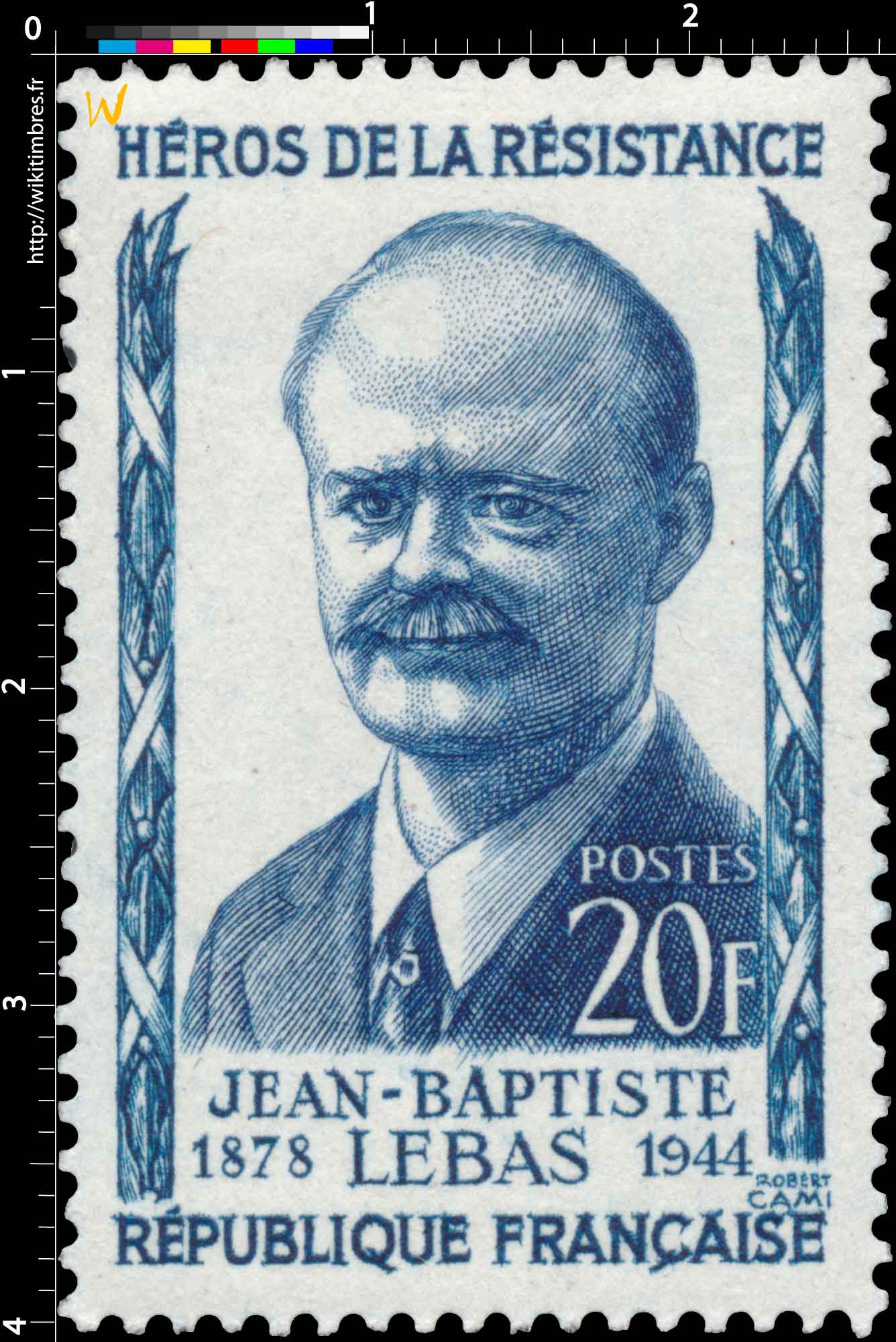 HÉROS DE LA RÉSISTANCE JEAN-BAPTISTE LEBAS 1878-1944