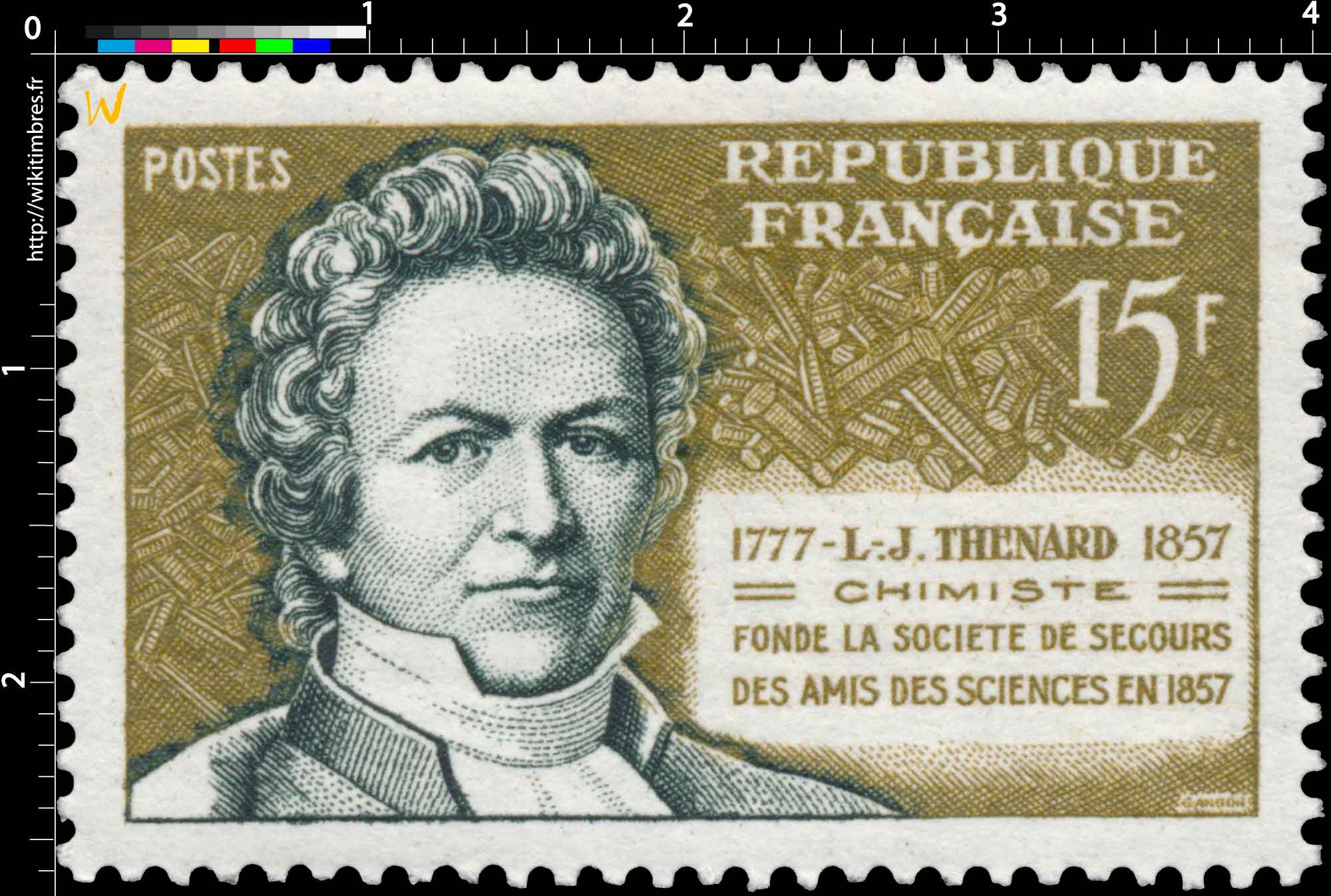 L.-J. THENARD 1777-1857 CHIMISTE FONDE LA SOCIÉTÉ DE SECOURS DES AMIS DES SCIENCES EN 1857