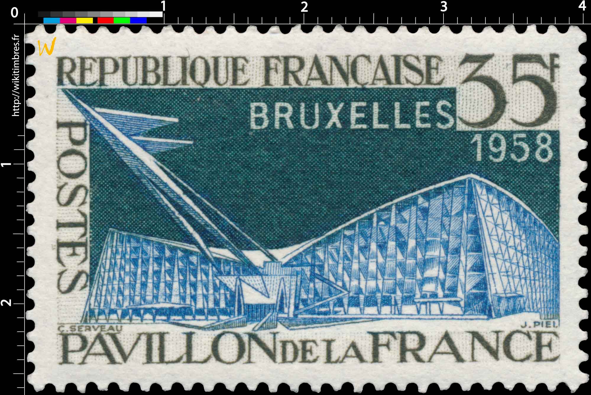 BRUXELLES 1958 PAVILLON DE LA FRANCE