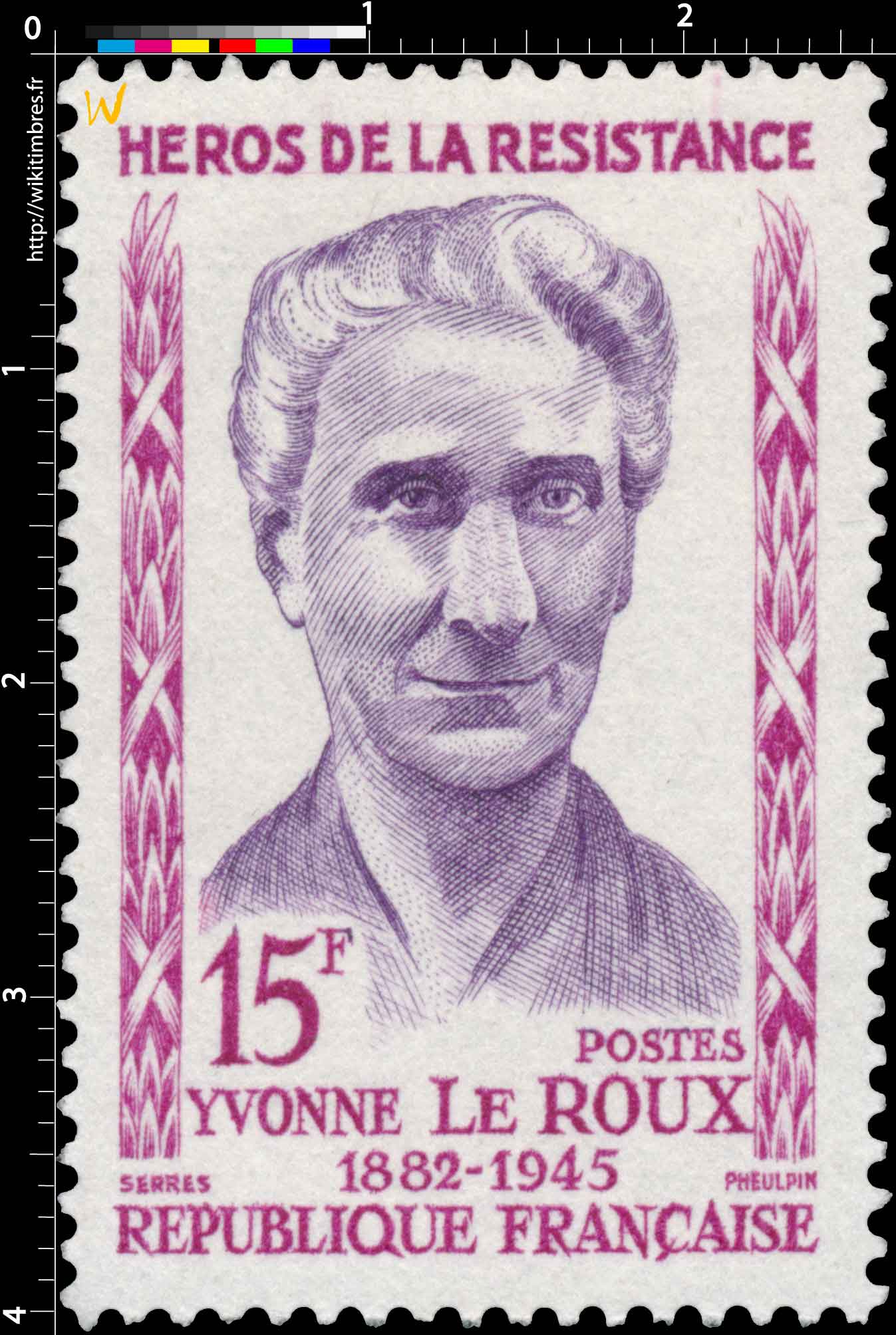 HÉROS DE LA RÉSISTANCE YVONNE LE ROUX 1882-1945