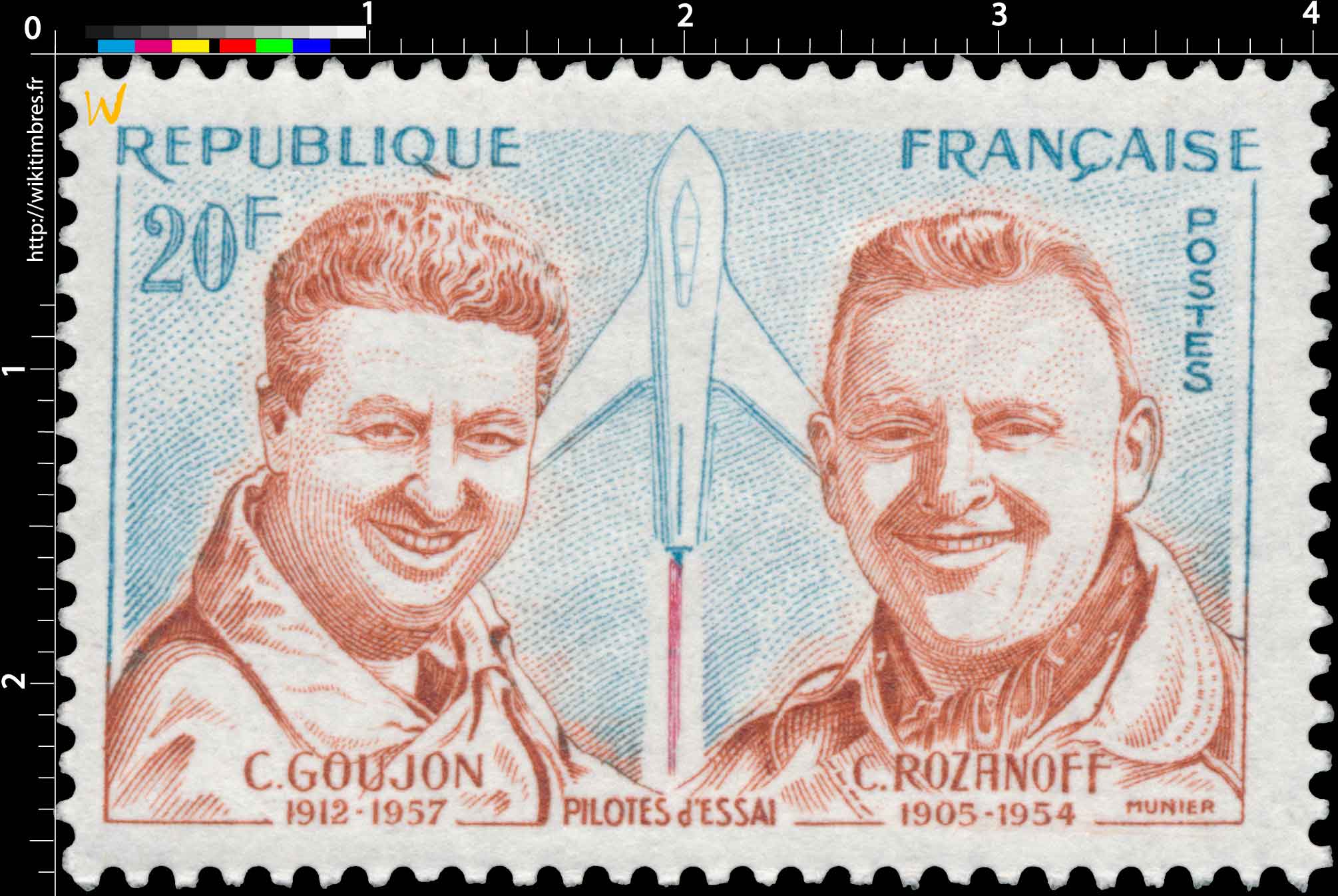 PILOTES d'ESSAI C. GOUJON 1912 - 1957 C. ROZANOFF 1905 - 1954