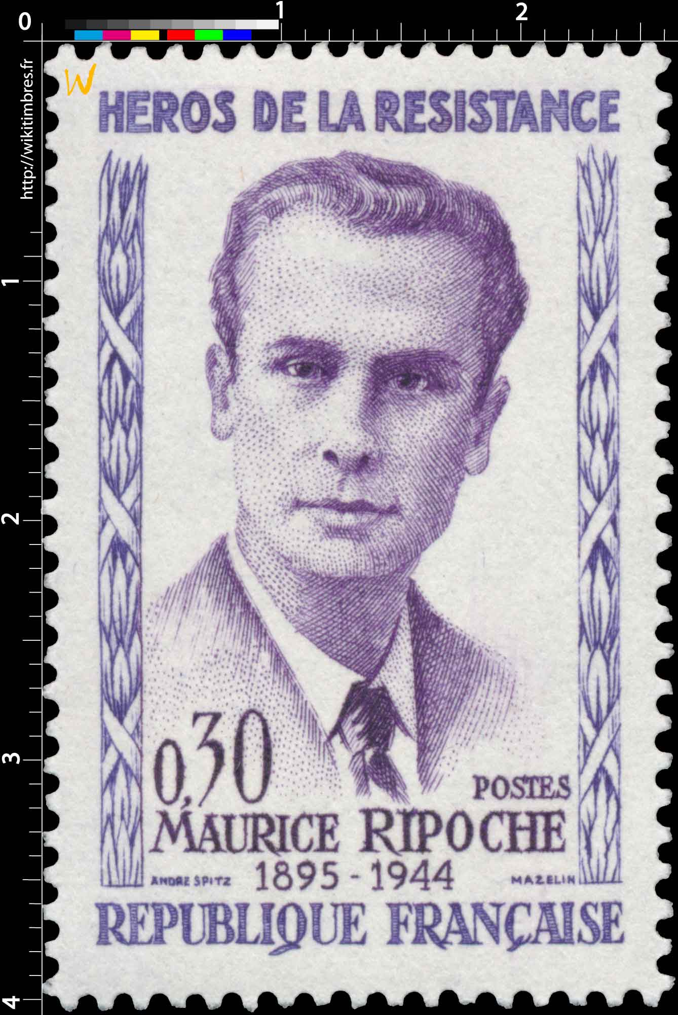 HÉROS DE LA RÉSISTANCE MAURICE RIPOCHE 1895-1944